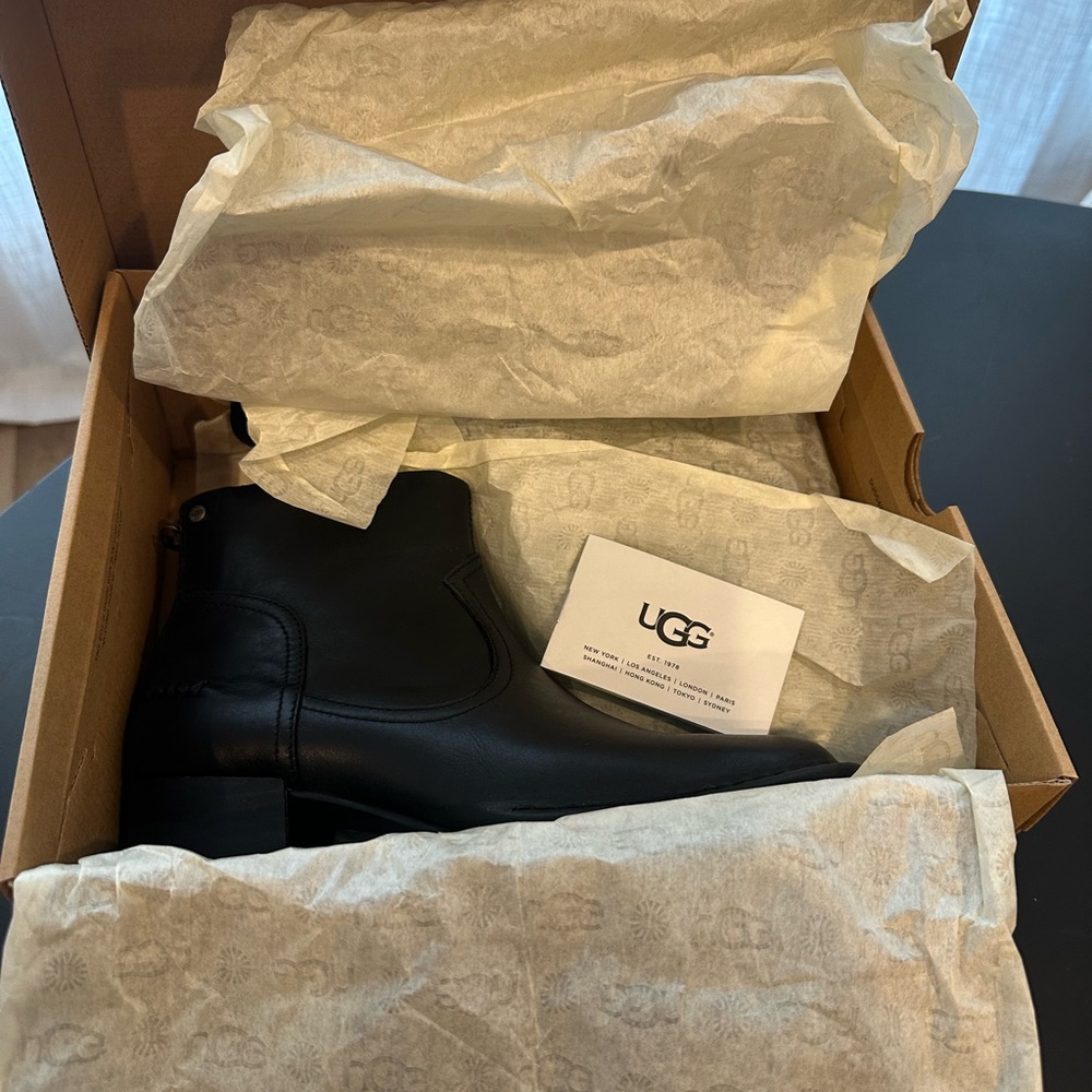 UGG Classic Black Ankle Boots